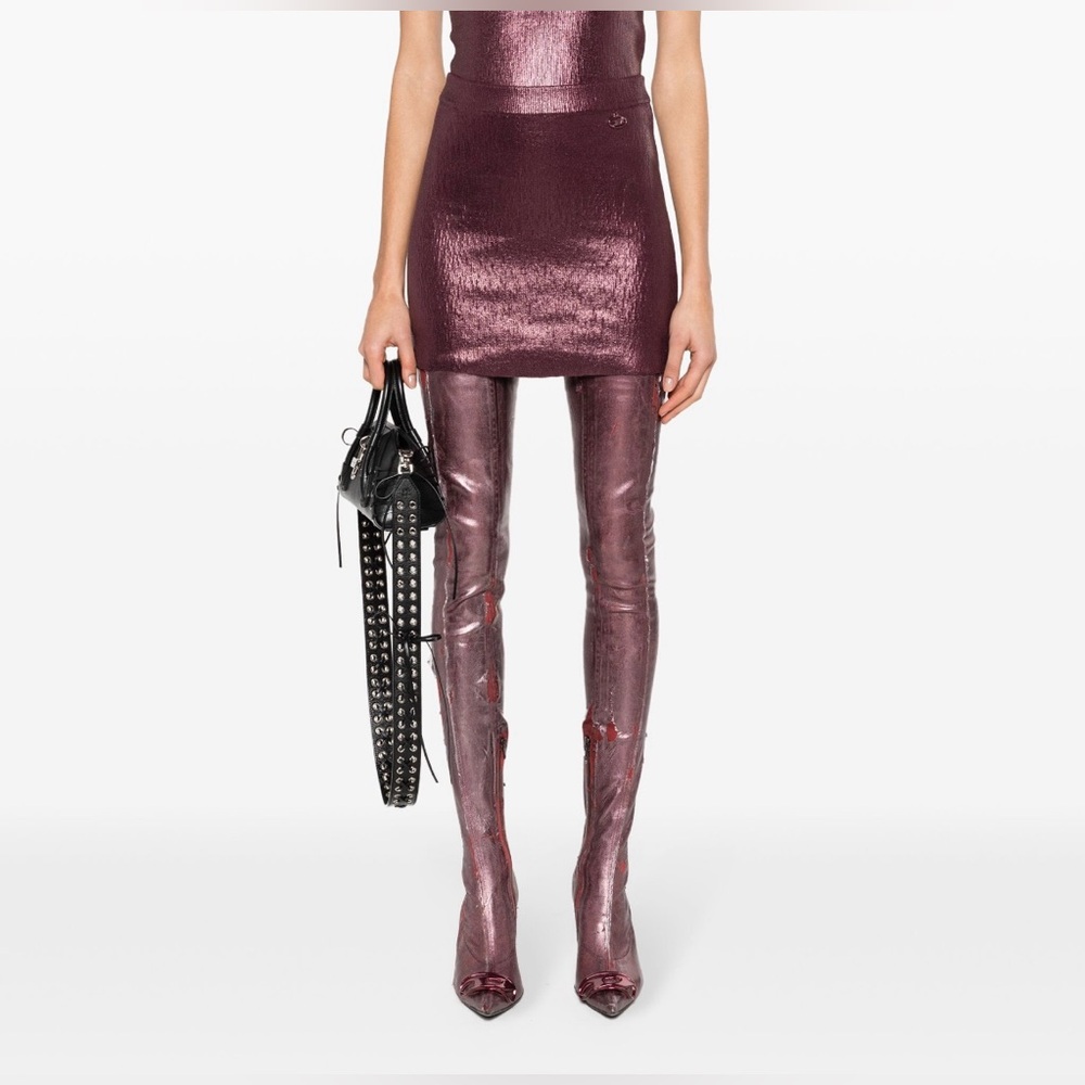 Diesel foiled miniskirt - Picture 2 of 7